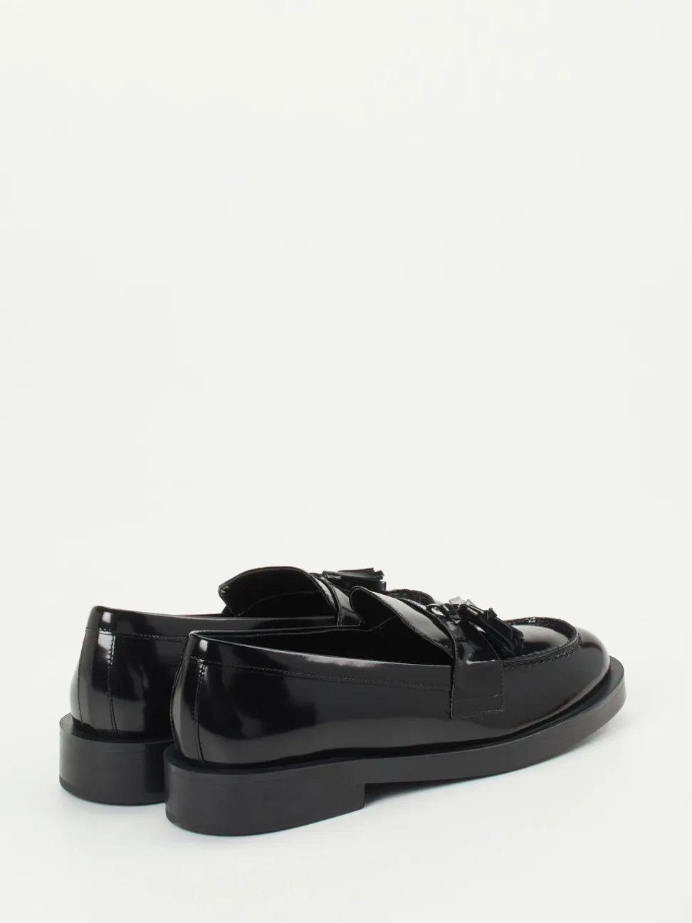 Konstantin Starke – Tassel Loafer aus Hochglanzleder schwarz