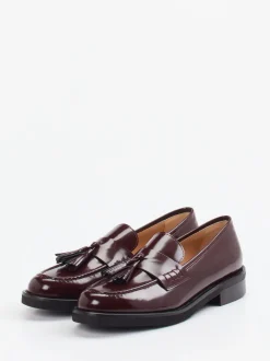 Konstantin Starke – Tassel Loafer aus Hochglanzleder bordeaux