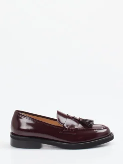 Konstantin Starke – Tassel Loafer aus Hochglanzleder bordeaux