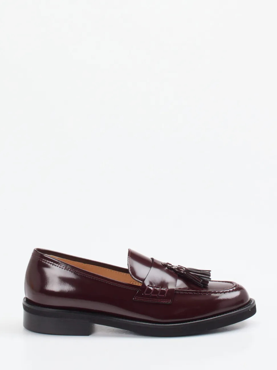Konstantin Starke – Tassel Loafer aus Hochglanzleder bordeaux