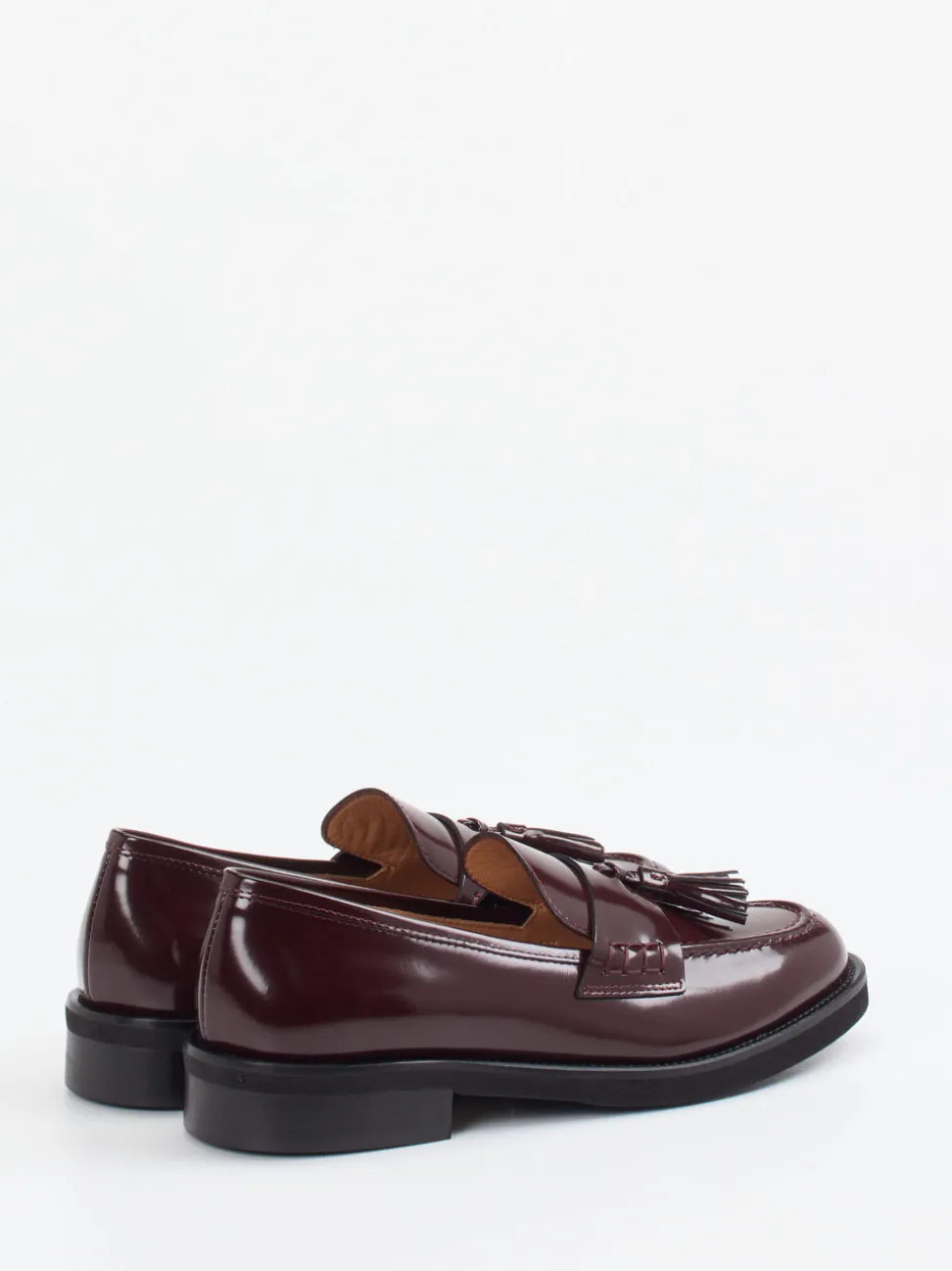 Konstantin Starke – Tassel Loafer aus Hochglanzleder bordeaux