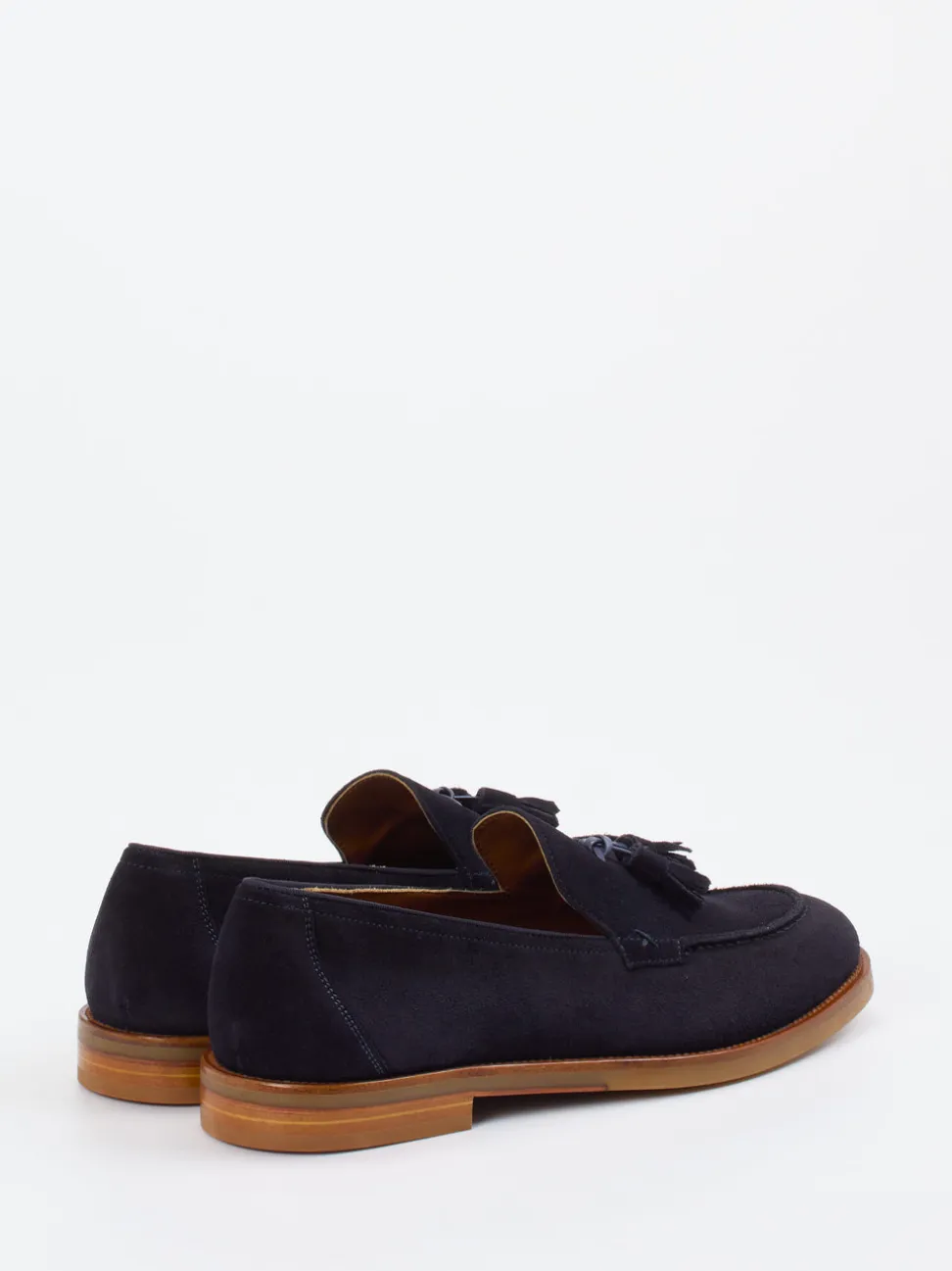 Konstantin Starke – Tassel Loafer aus Veloursleder Blau