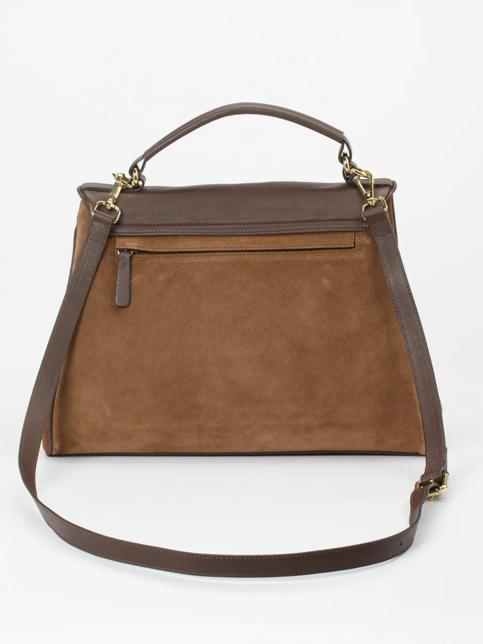 Konstantin Starke – Top-Handle-Bag aus Kalbleder Cognac