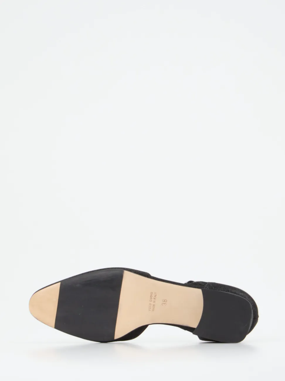 Konstantin Starke – T-Steg-Pumps aus Metallicleder schwarz