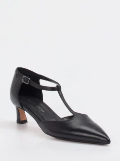 Konstantin Starke – T-Strap Pumps aus Kalbleder Schwarz