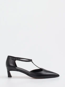 Konstantin Starke – T-Strap Pumps aus Kalbleder Schwarz