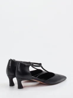 Konstantin Starke – T-Strap Pumps aus Kalbleder Schwarz