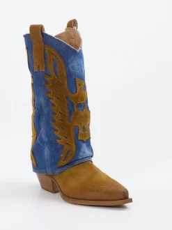 Konstantin Starke – Westernstiefel aus Veloursleder