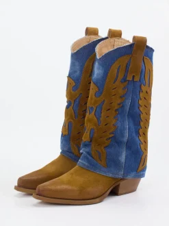Konstantin Starke – Westernstiefel aus Veloursleder