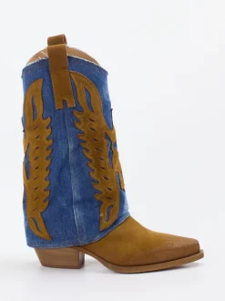 Konstantin Starke – Westernstiefel aus Veloursleder