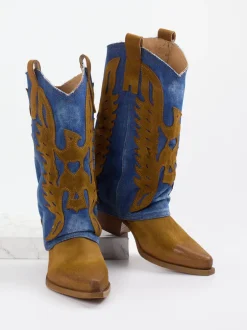Konstantin Starke – Westernstiefel aus Veloursleder
