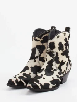 Konstantin Starke – Western-Stiefeletten aus Ponyfell