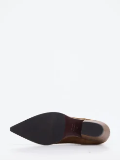 Konstantin Starke – Western-Stiefelette aus Veloursleder Braun