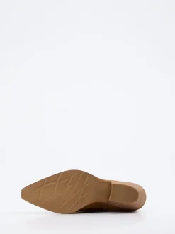 Konstantin Starke – Westernstiefel aus Veloursleder cognac