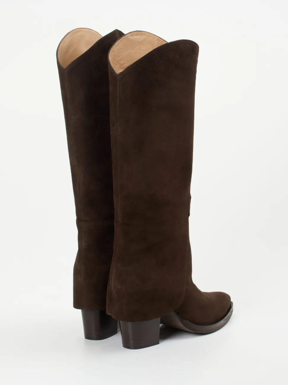Konstantin Starke – Western Boots aus Veloursleder braun