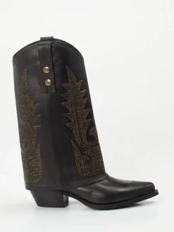 Konstantin Starke – Western Boots aus Kalbleder schwarz
