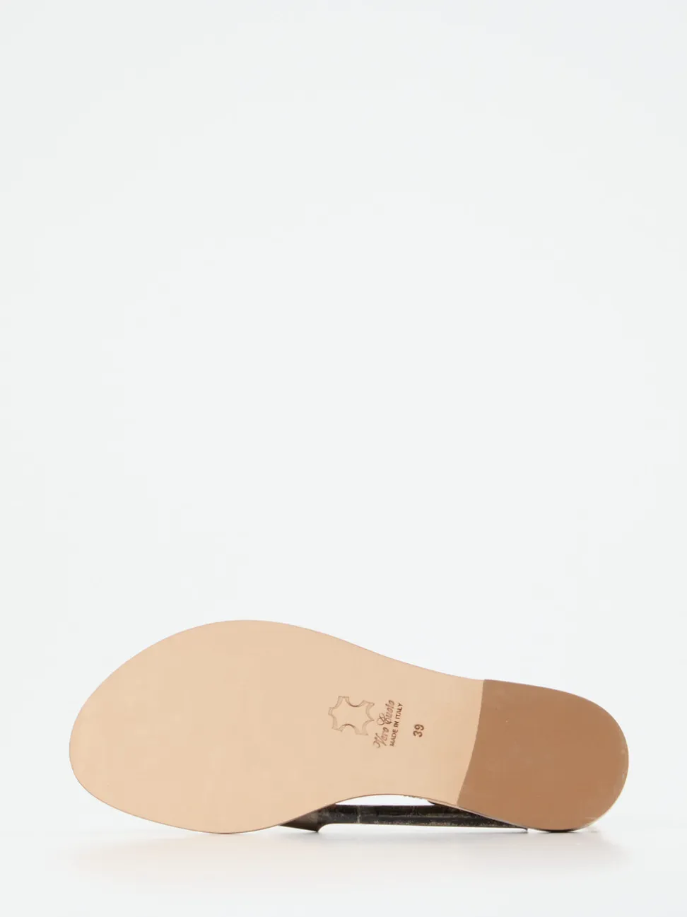 Konstantin Starke – Zehentrenner-Sandalen aus Glattleder beige