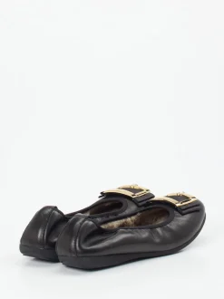 La Ballerina – Ballerinas aus Lammleder in Schwarz