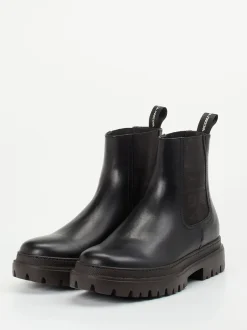 La Martina – Chelsea Boots aus Kalbleder Schwarz