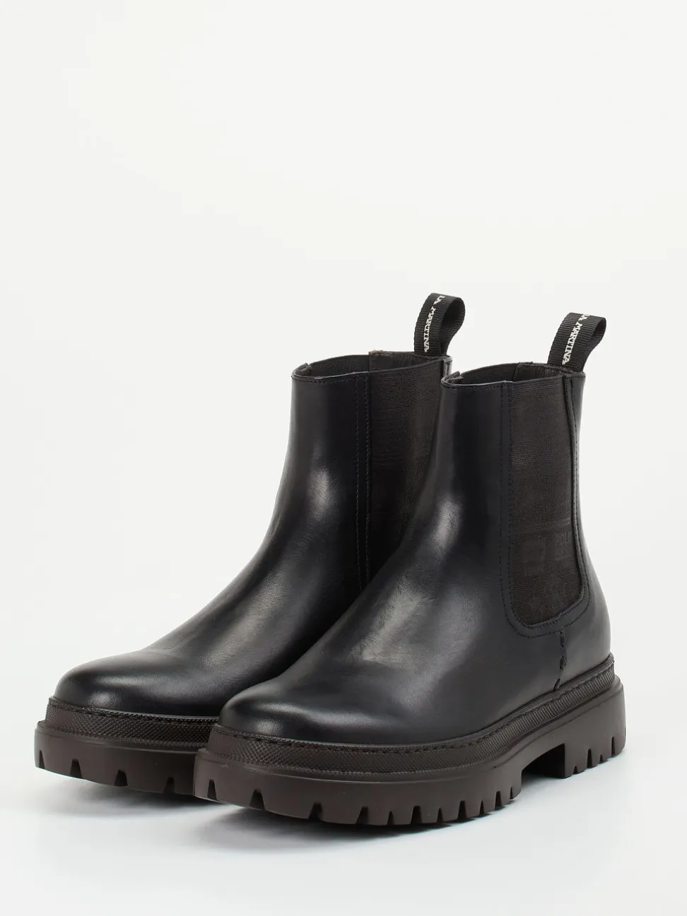 La Martina – Chelsea Boots aus Kalbleder Schwarz