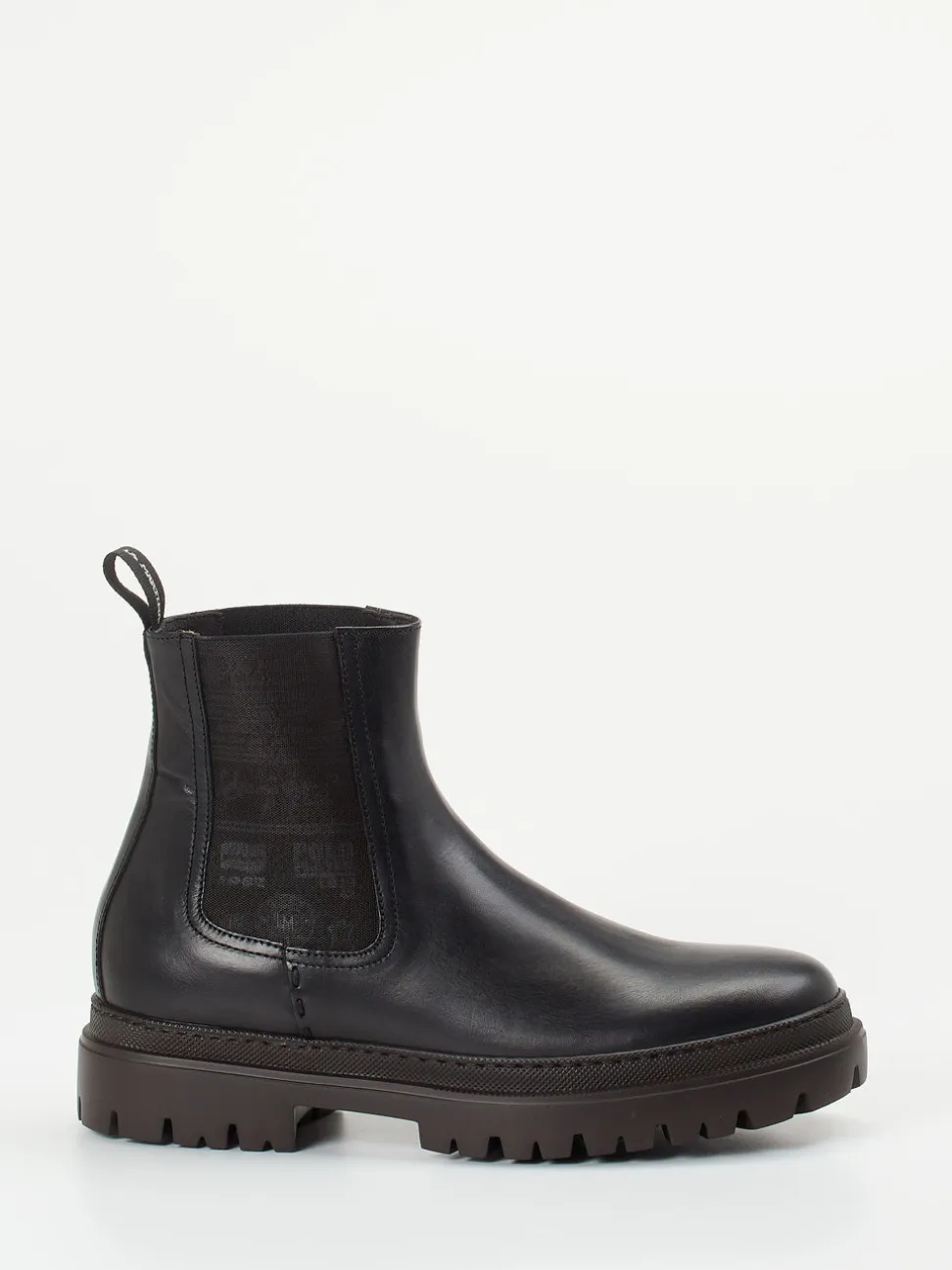 La Martina – Chelsea Boots aus Kalbleder Schwarz
