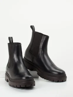 La Martina – Chelsea Boots aus Kalbleder Schwarz