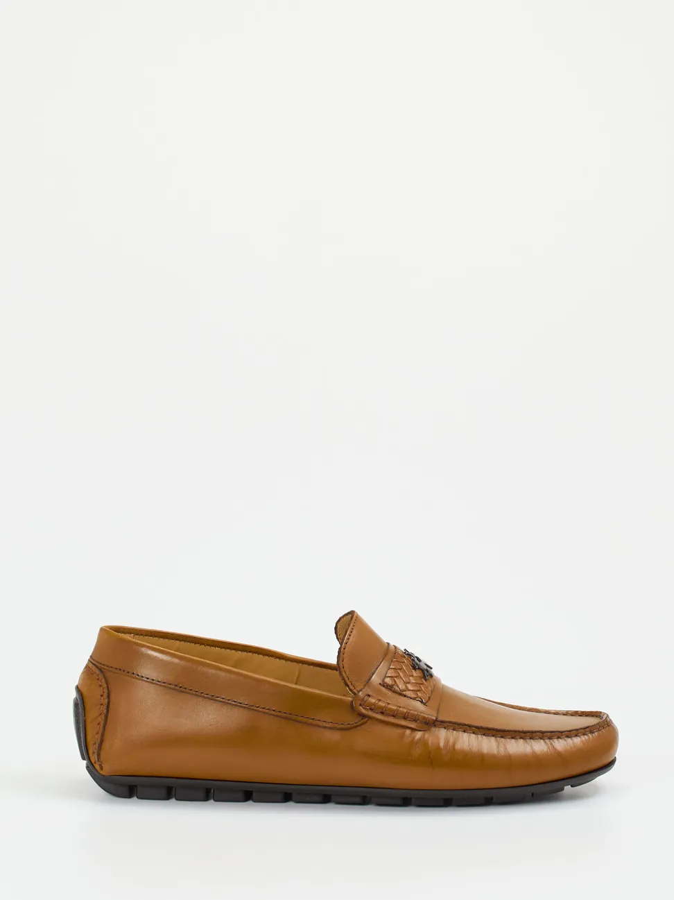 La Martina – Loafer aus Kalbleder Cognacbraun