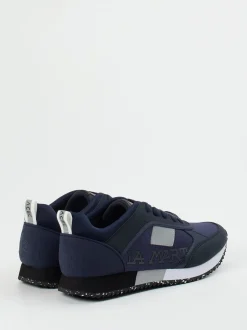 La Martina – Retro-Sneaker aus Textil Dunkelblau
