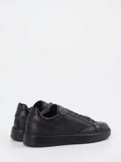 La Martina – Sneaker aus Büffelleder Schwarz