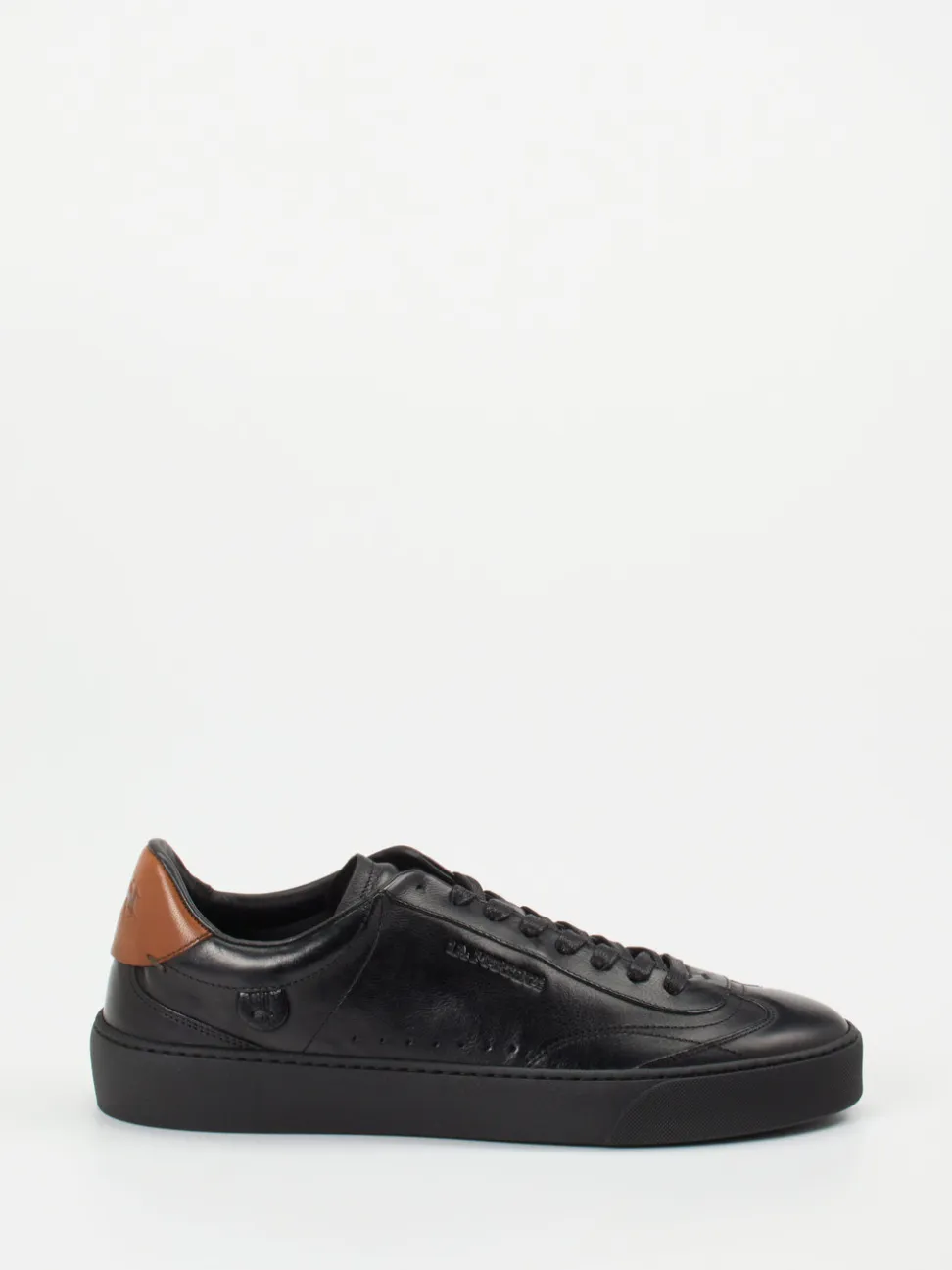 La Martina – Sneaker aus Kalbleder Schwarz