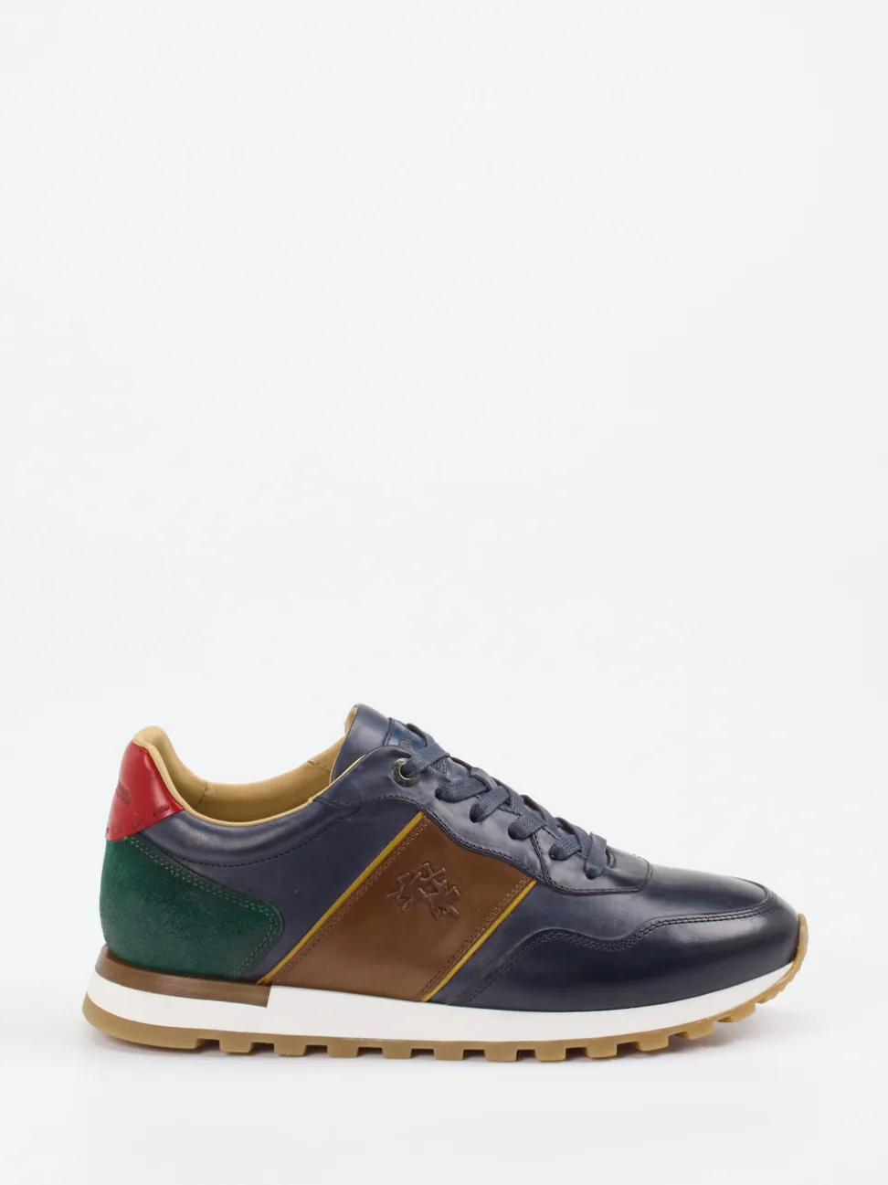 La Martina – Sneaker aus Kalbleder Dunkelblau