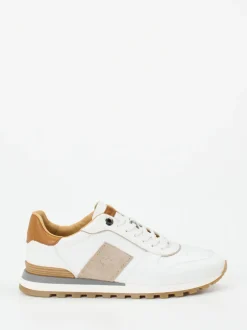 La Martina – Sneaker aus Kalbleder in Weiß