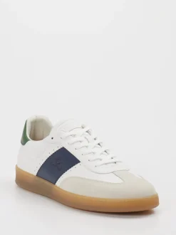 La Martina – Sneaker aus Veloursleder und Leder Weiß
