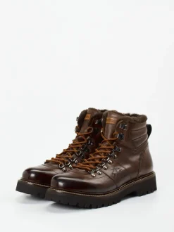 La Martina – Wanderboots aus Kalbleder Dunkelbraun