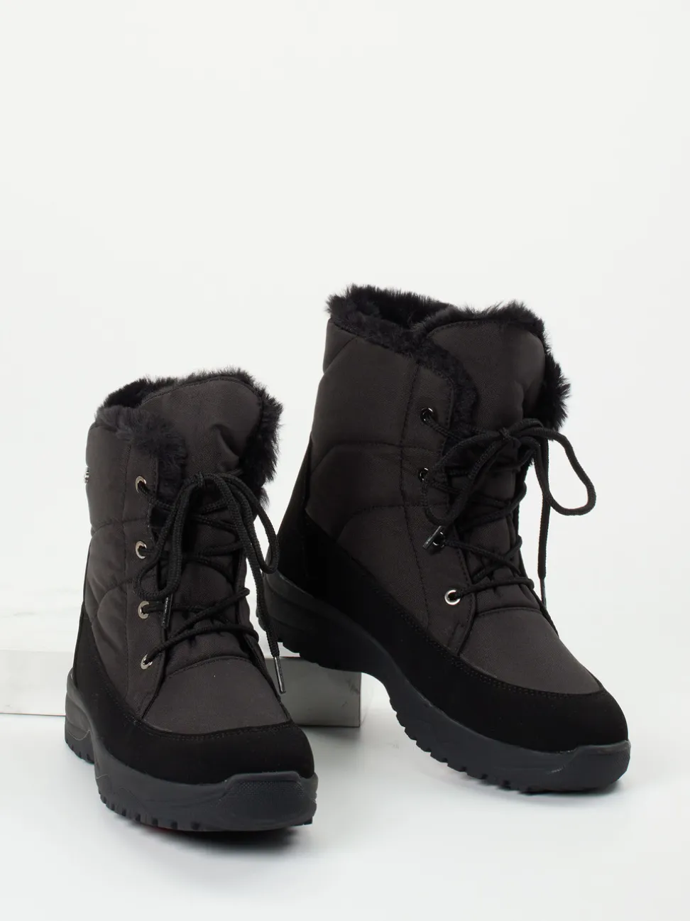 Lackner – Winterboots aus Nylon mit Kunstfellfutter