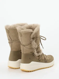 Lackner – Winterboots aus Veloursleder sandfarben