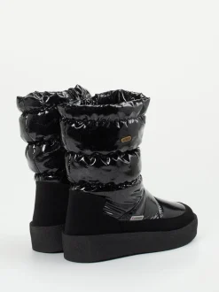 Lackner – Winterstiefel aus Nylon schwarz glänzend