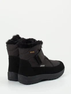 Lackner – Winterstiefel aus Textil und Synthetik schwarz