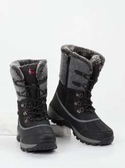 Lackner – Winterstiefel aus Synthetik in Schwarz