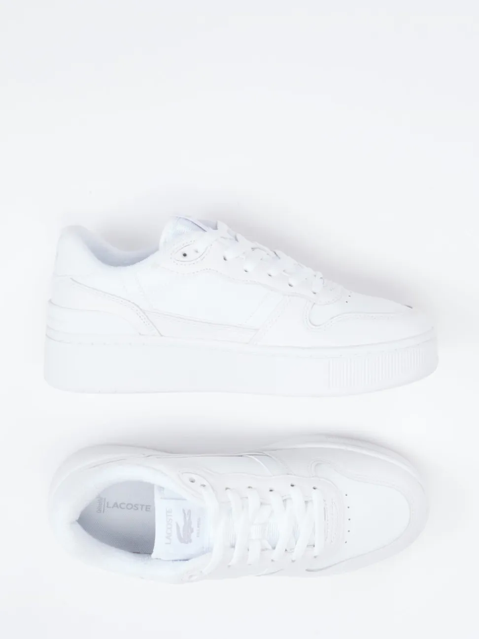 Lacoste – Sneaker aus Leder in Weiß