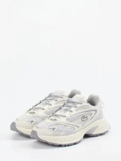 Lacoste – Sneaker aus Textil in Offwhite