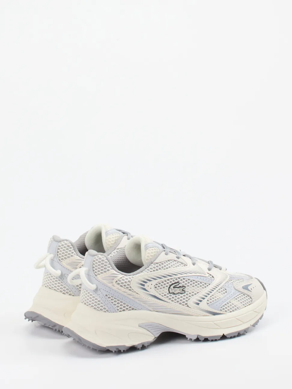 Lacoste – Sneaker aus Textil in Offwhite