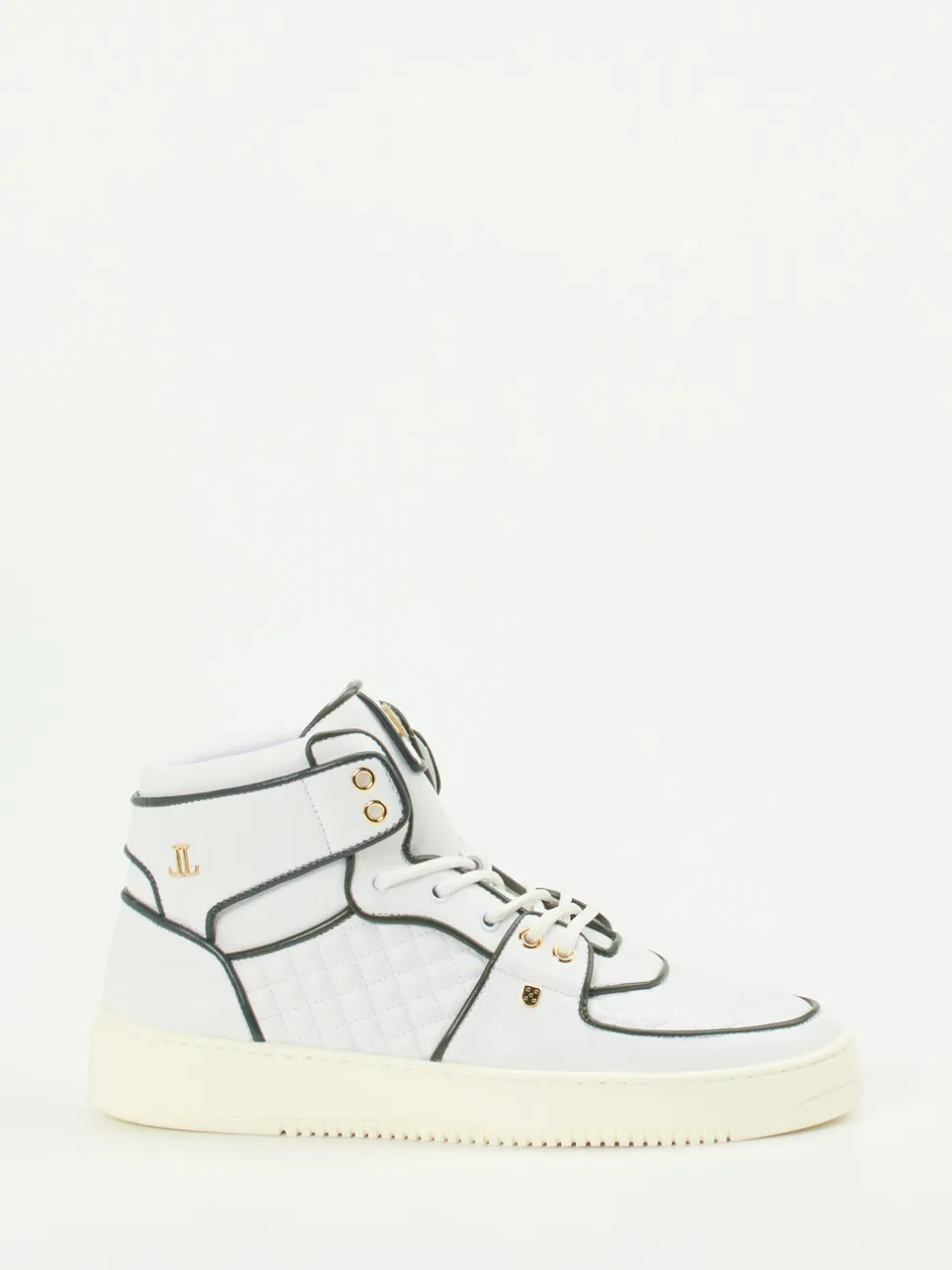 Leandro Lopes – High-Top Sneaker aus Kalbleder Weiß
