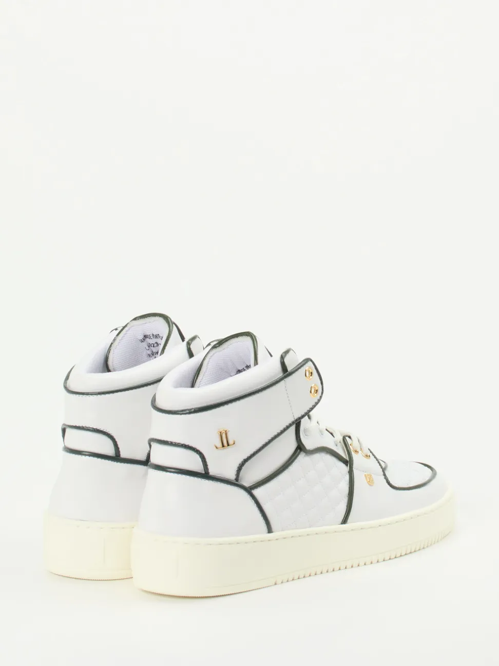 Leandro Lopes – High-Top Sneaker aus Kalbleder Weiß