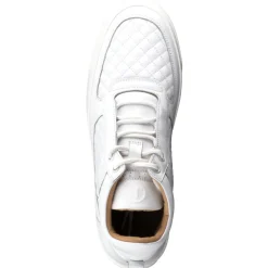 Leandro Lopes – Mid-Top Sneaker aus Kalbleder weiß
