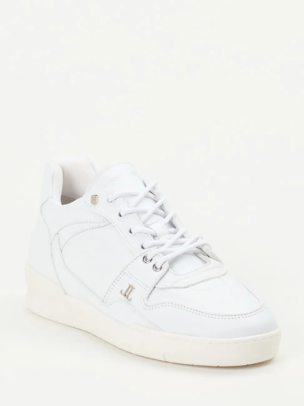 Leandro Lopes – Sneaker aus Kalbleder in Offwhite
