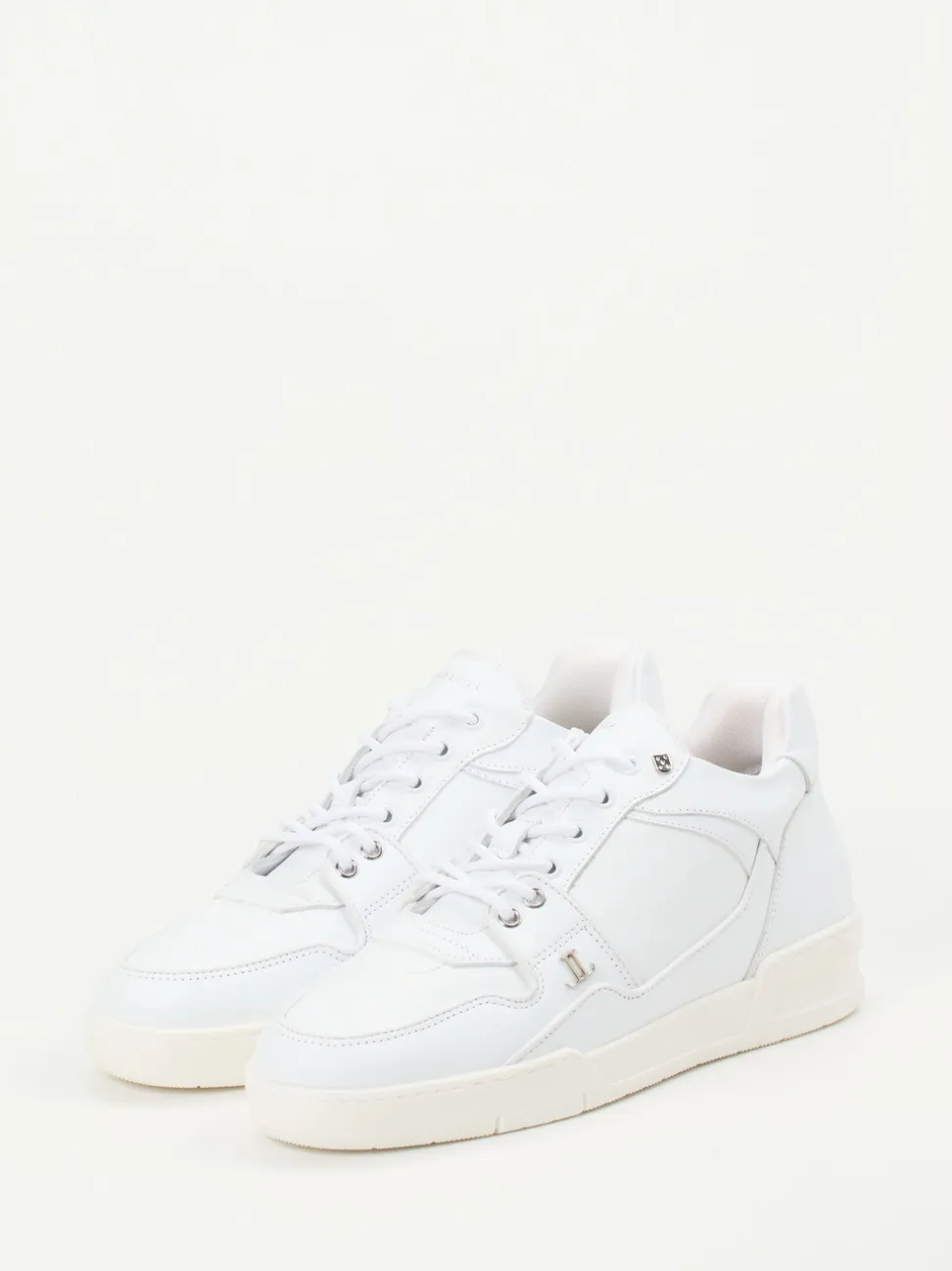 Leandro Lopes – Sneaker aus Kalbleder in Offwhite