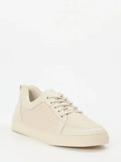Leandro Lopes – Sneaker aus Kalbleder in Cremeweiß