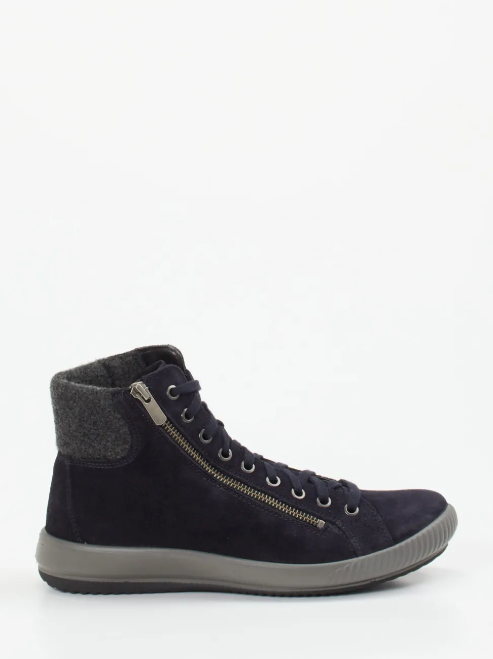 Legero – High-Top Sneaker aus Veloursleder Dunkelblau