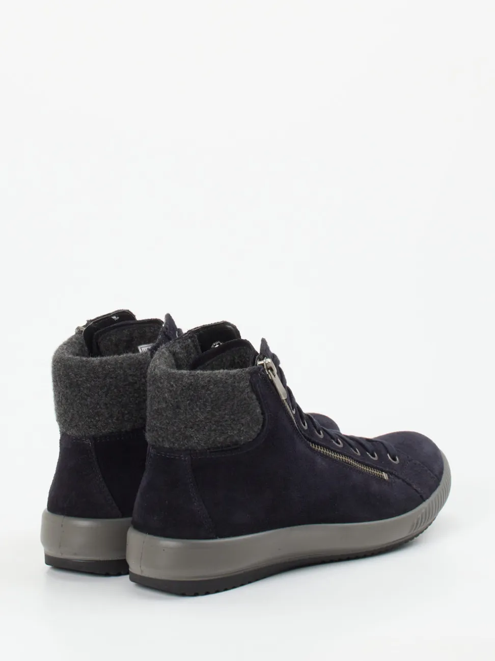 Legero – High-Top Sneaker aus Veloursleder Dunkelblau